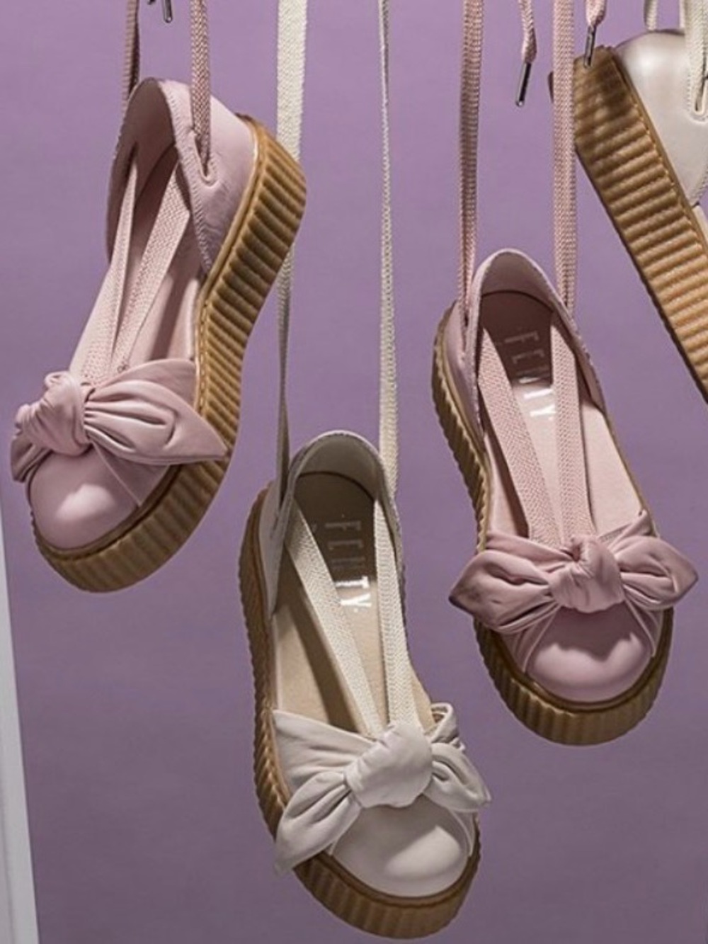 Puma FENTY by Rihanna Women’s Bow Creeper Sandals Sz 6.5